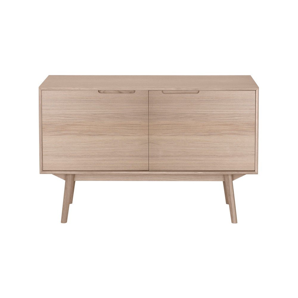 Hnědá 2dvéřová komoda WOOD AND VISION Curve, šířka 119 cm v:1241780