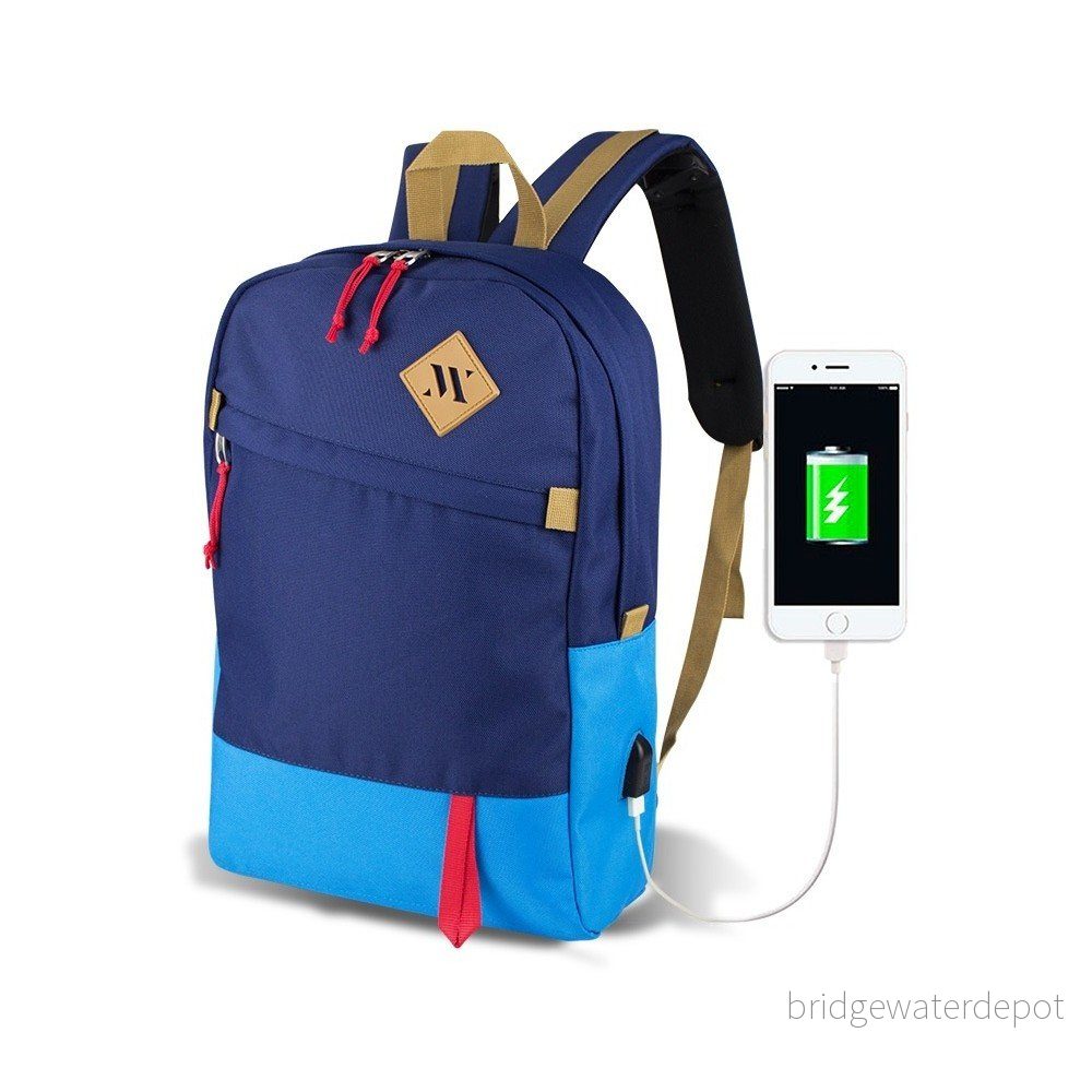 Modrý batoh s USB portem My Valice FREEDOM Smart Bag Mavi v:1219808