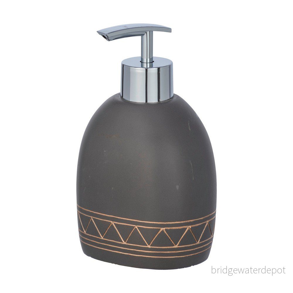 Tmavě šedý dávkovač mýdla Wenko Etrusk, 300 ml v:1036772