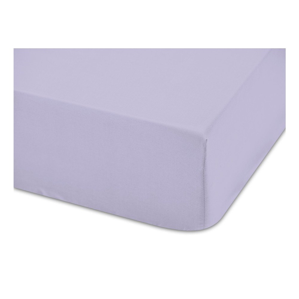 Fialové bavlněné elastické prostěradlo Boheme Basic, šířka 200 cm v:974942