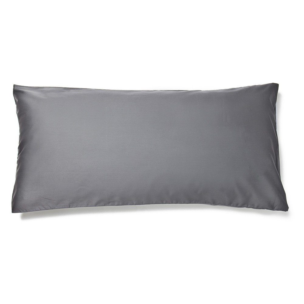 Šedý povlak na polštář z bavlněného saténu Casa Di Bassi Basic, 40 x 80 cm v:742400
