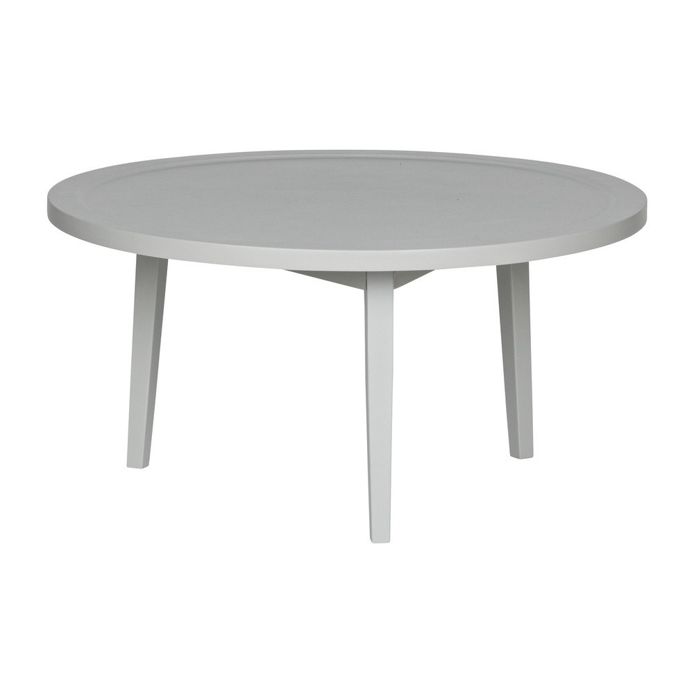 Šedý konferenční stolek z akáciového dřeva vtwonen Sprokkeltafel, ⌀ 80 cm v:1169262