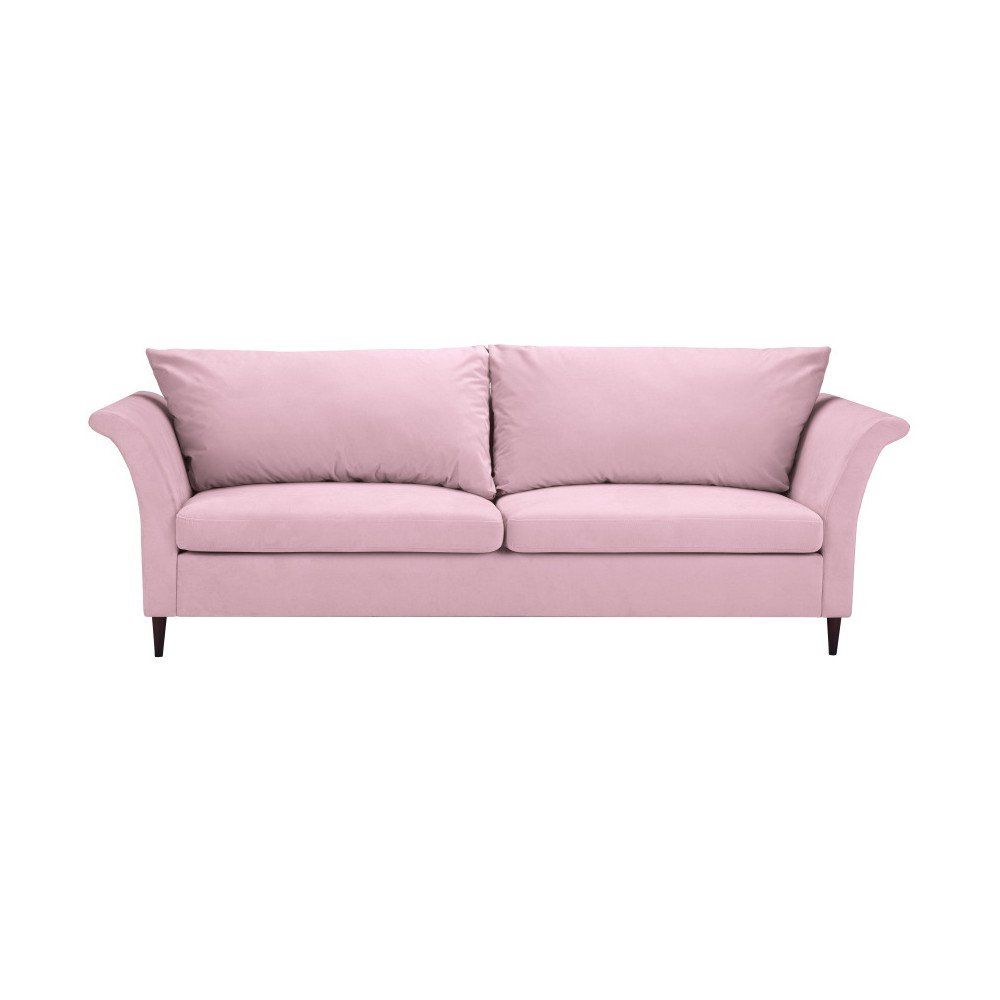 Růžová 3místná rozkládací pohovka s úložným prostorem Mazzini Sofas Peony v:1104230