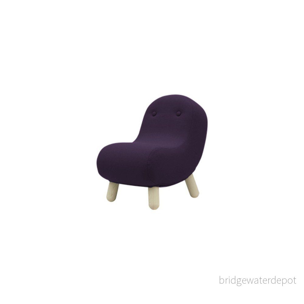 Tmavě fialové křeslo Softline Bob Eco Cotton Dark Lilac v:1194666