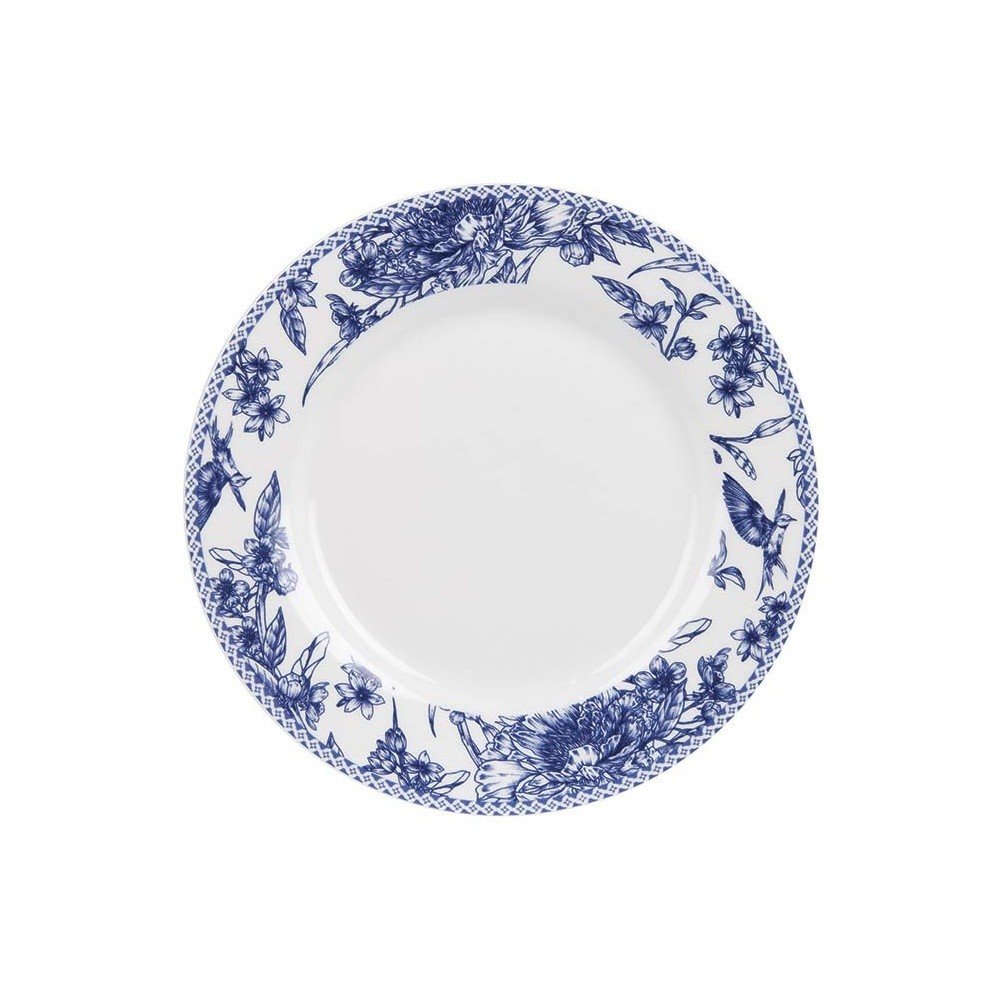 Dezertní talíř z kostního porcelánu Ashdene Indigo Blue, ⌀ 19 cm v:1068874