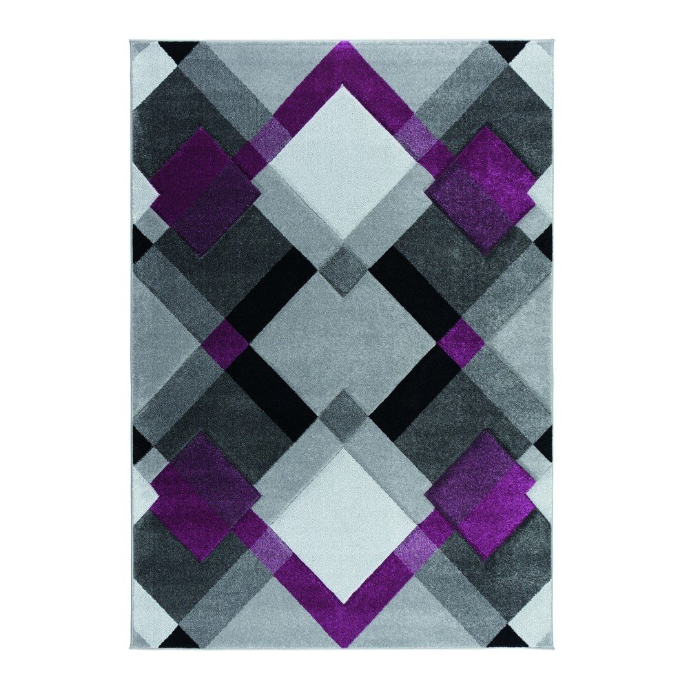 Šedo-fialový koberec Flair Rugs Nimbus Purple, 120 x 170 cm v:1251018