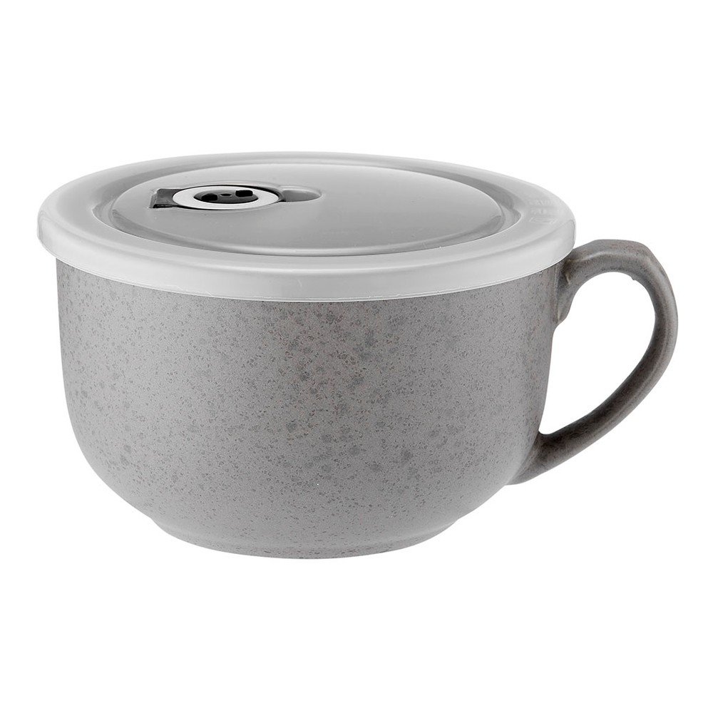 Šedý porcelánový hrnek 600 ml Reactive v:1461484