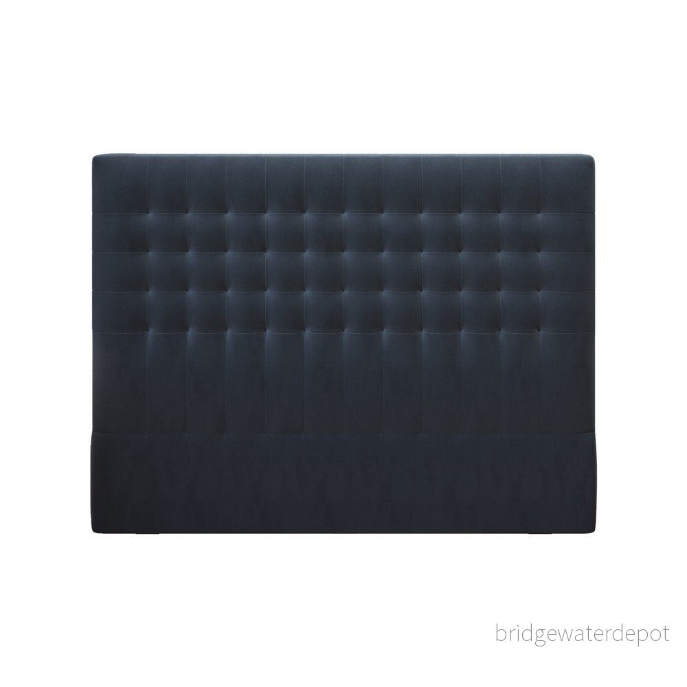 Tmavě modré čelo postele se sametovým potahem Windsor & Co Sofas Apollo, 160 x 120 cm v:1299612