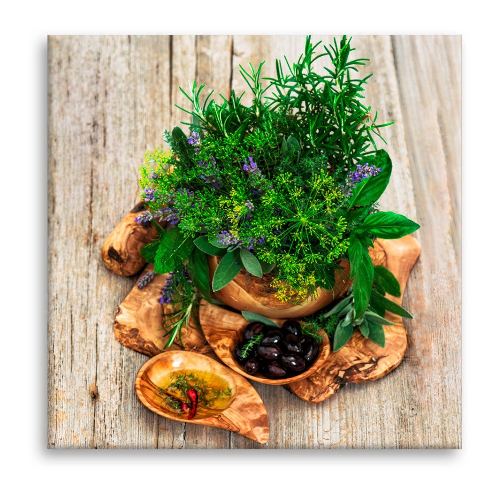 Obraz Styler Glasspik Kitchen Fennel, 30 x 30 cm v:1234308