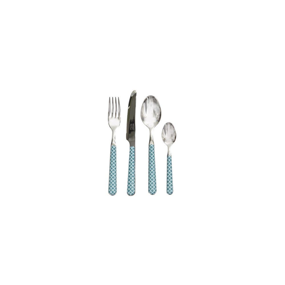Tyrkysový 24dílný příborový set Kaleidos Cutlery v:835500