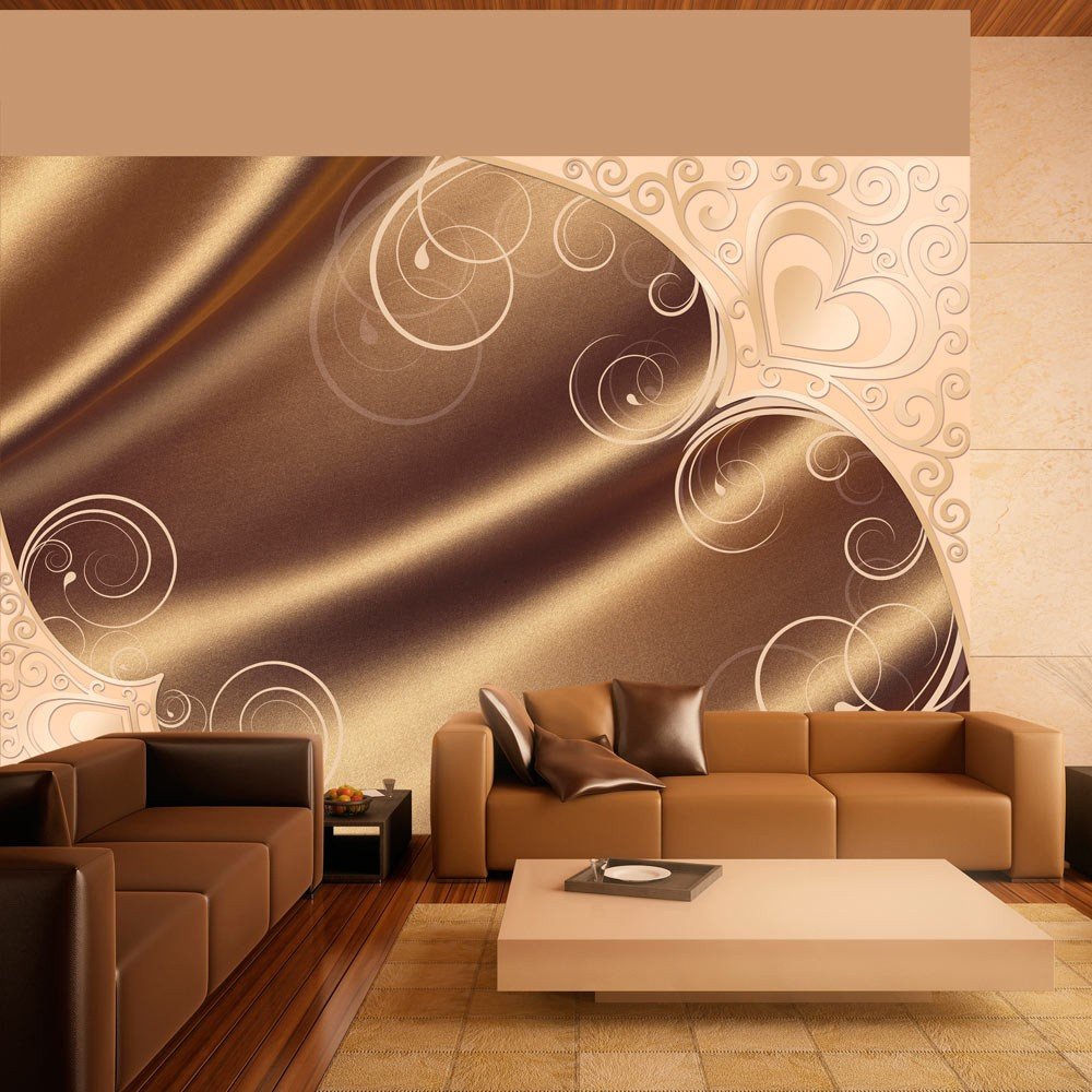 Velkoformátová tapeta Artgeist Brown Satin, 245 x 350 cm v:1070870