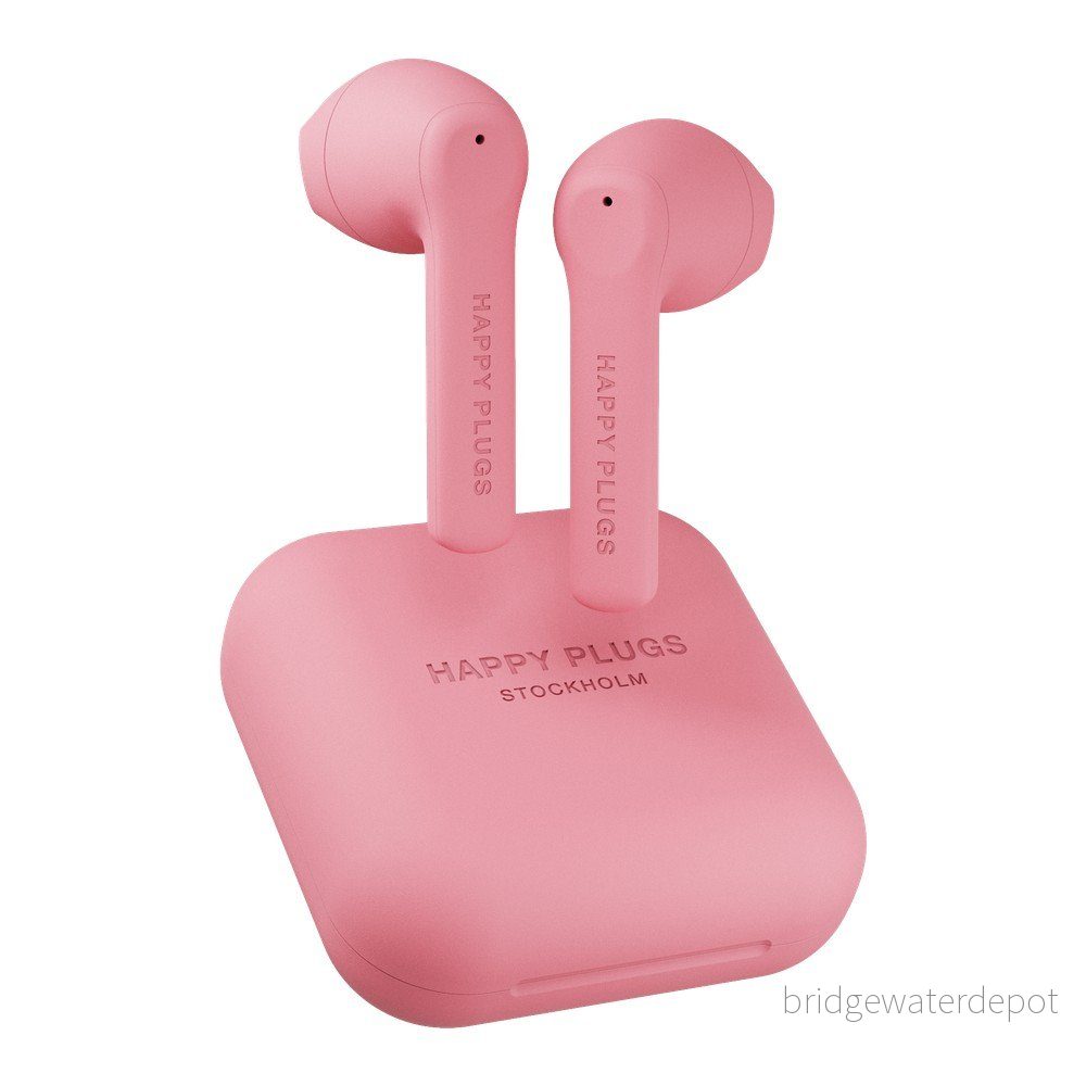 Růžová bezdrátová sluchátka Happy Plugs Air 1 Go v:1367467