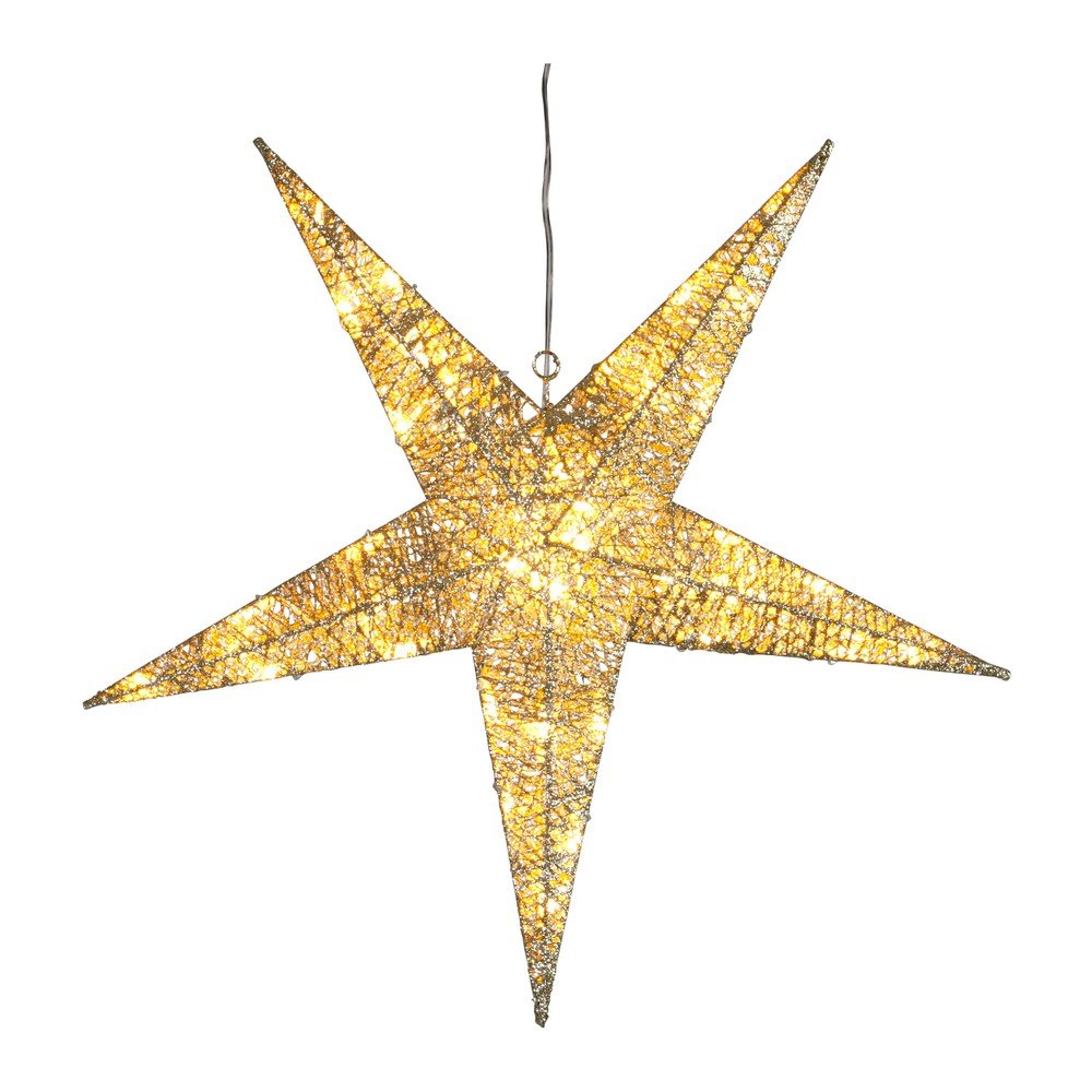 Svítící dekorace Golden Star, výška 55 cm v:700448