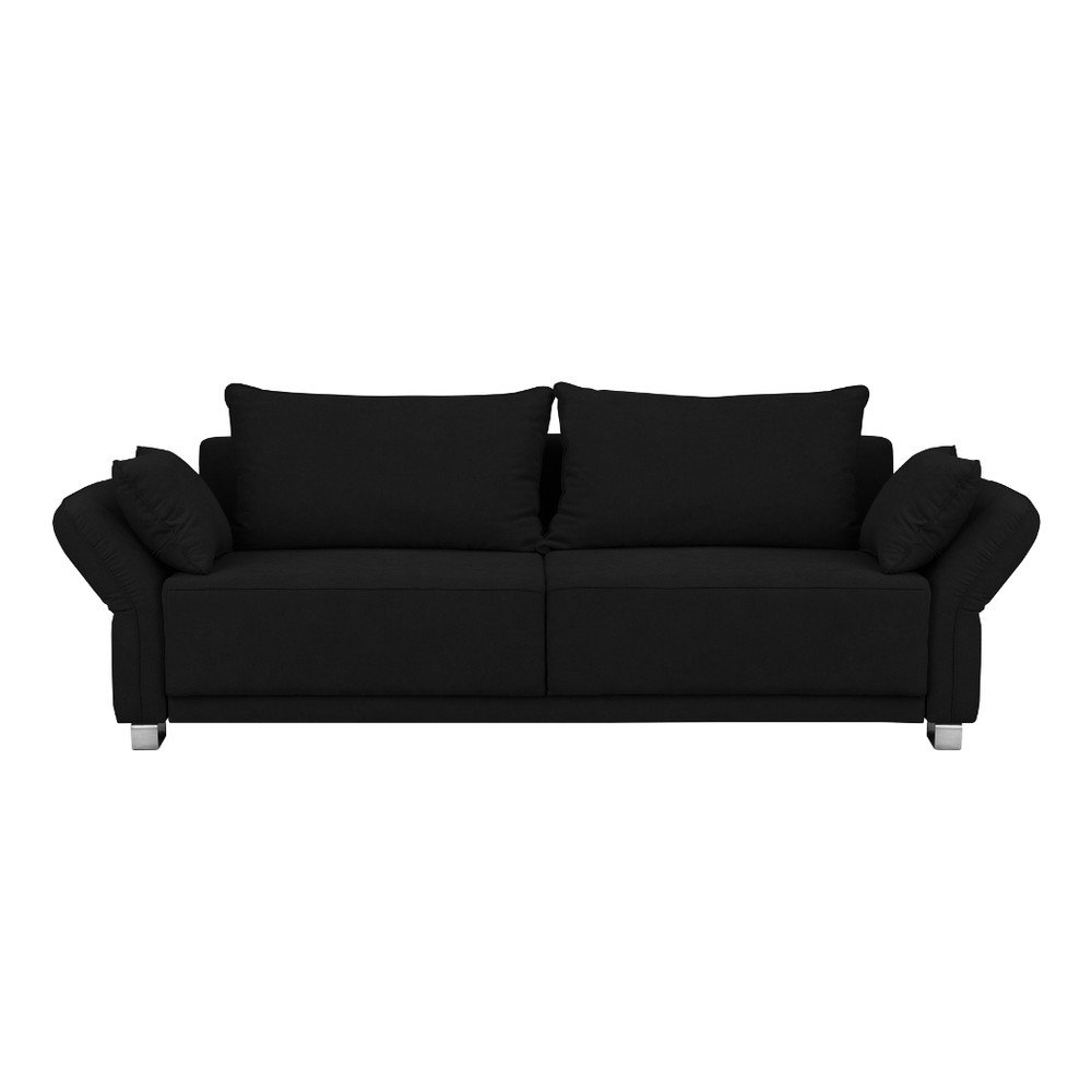 Černá rozkládací pohovka s úložným prostorem Windsor & Co Sofas Casiopeia, 245 cm v:1069928
