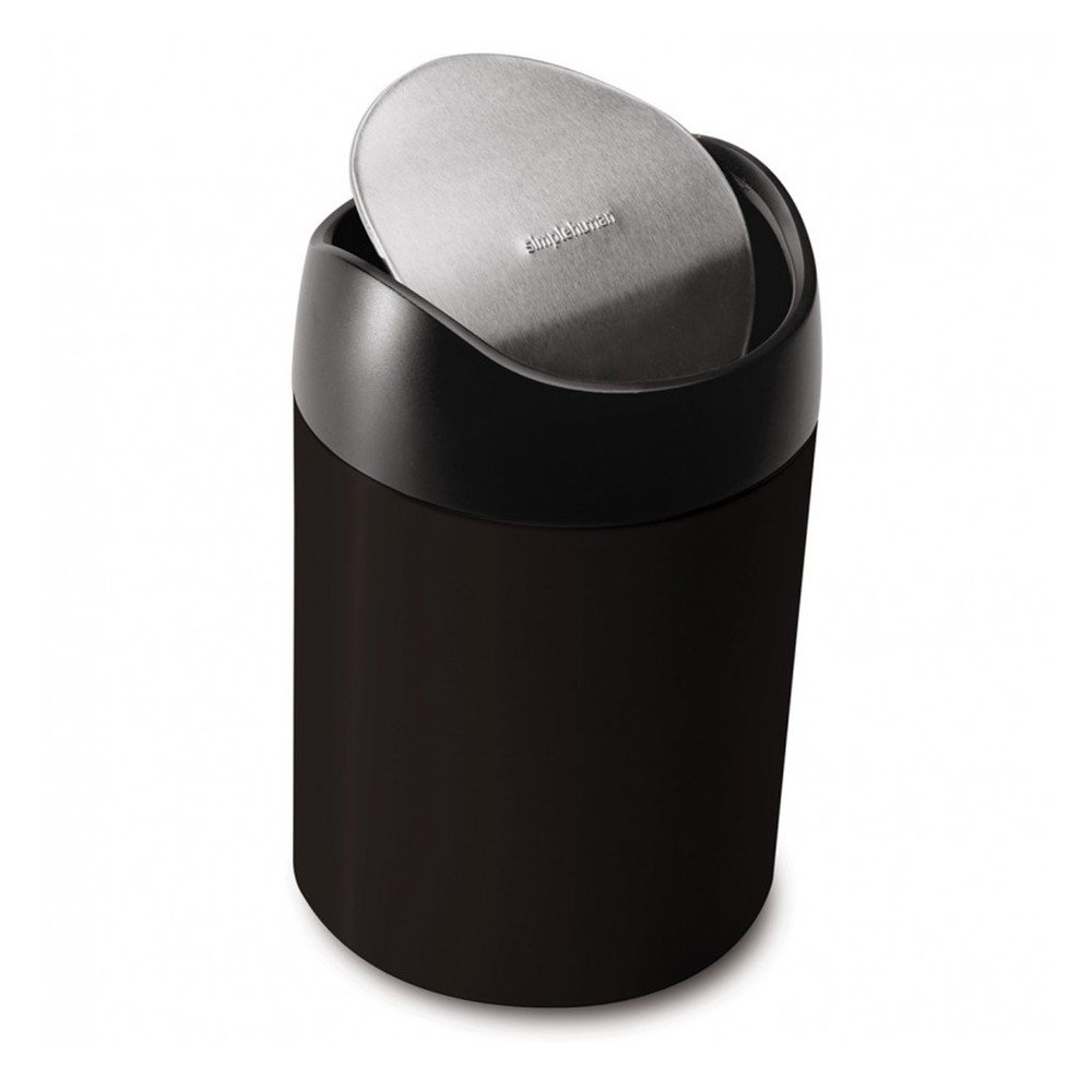 Čerrný odpadkový koš na stůl simplehuman, 1,5 l v:716746