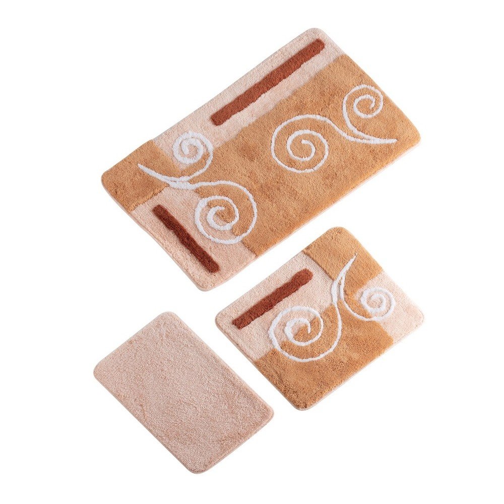 Sada 3 koupelnových předložek v lososové barvě Verge Bath Mat Ashley v:1156152