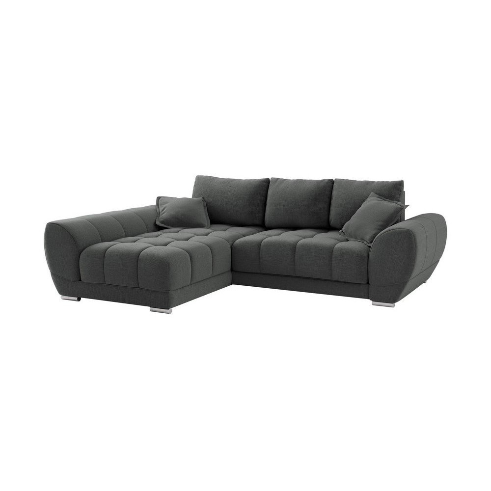 Tmavě šedá rozkládací rohová pohovka Windsor & Co Sofas Cloudlet, levý roh v:1299352