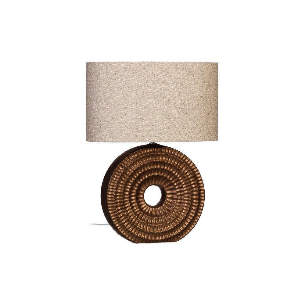 Hnědá stolní lampa Ixia Vintage Fossil v:816750