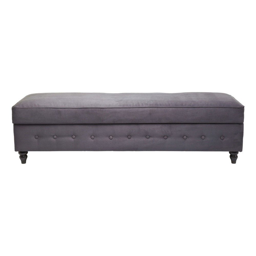 Šedá lavice s úložným prostorem Kare Design Truhe City, 160 cm v:890776