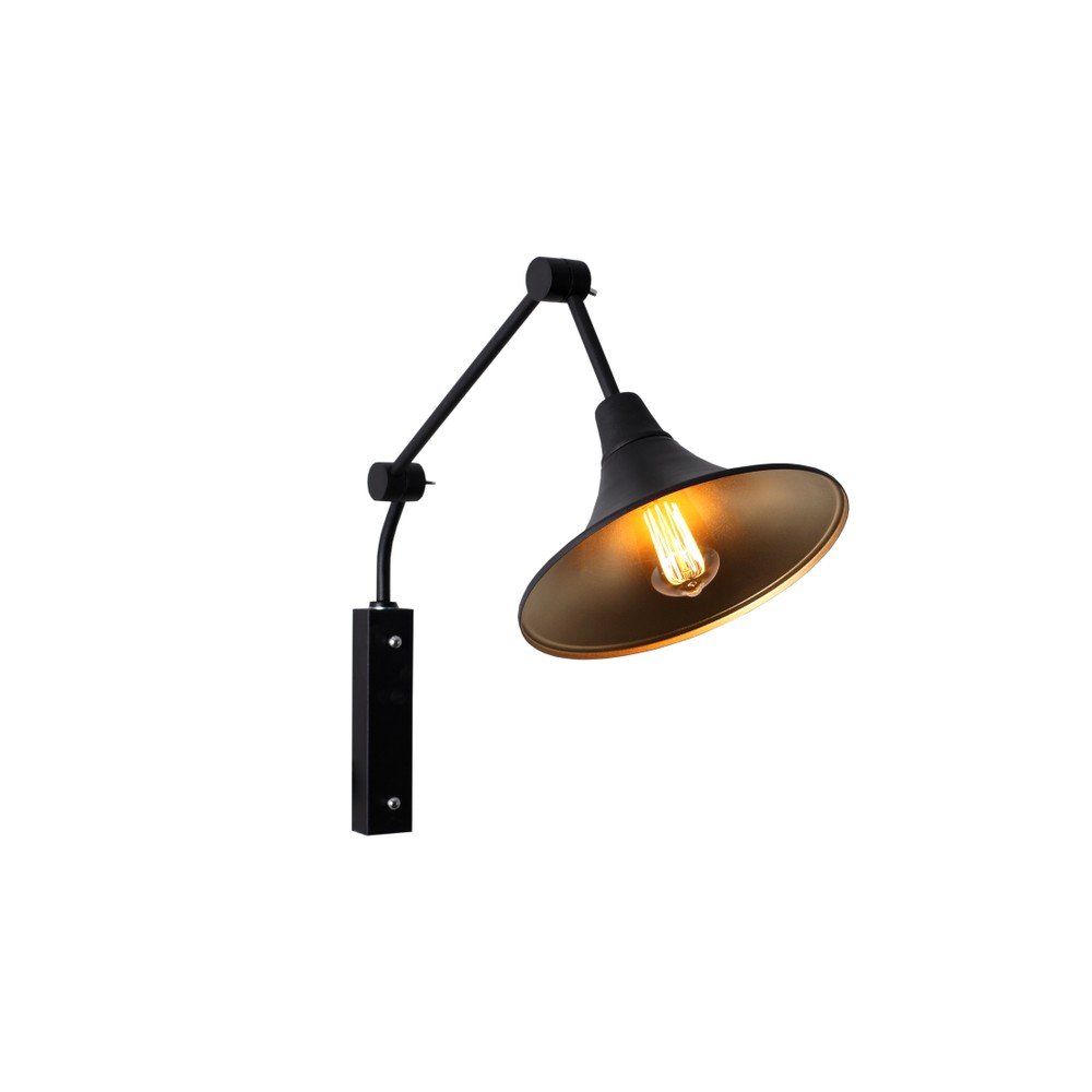 Černá nástěnná lampa Custom Form Miller, ø 25 cm v:935000