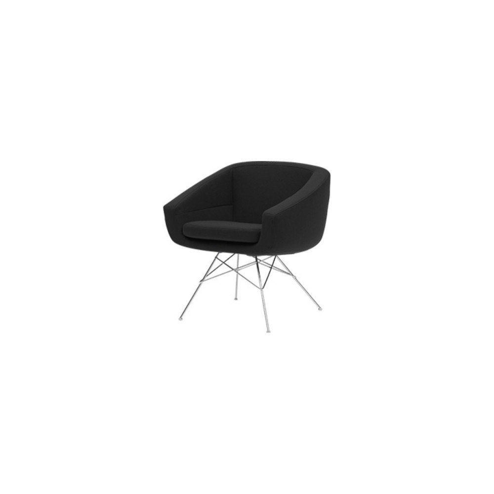 Černé křeslo Softline Aiko Felt Black v:1194334