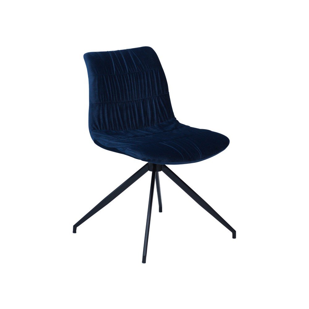 Tmavě modrá jídelní židle DAN–FORM Dazz Velvet v:998698