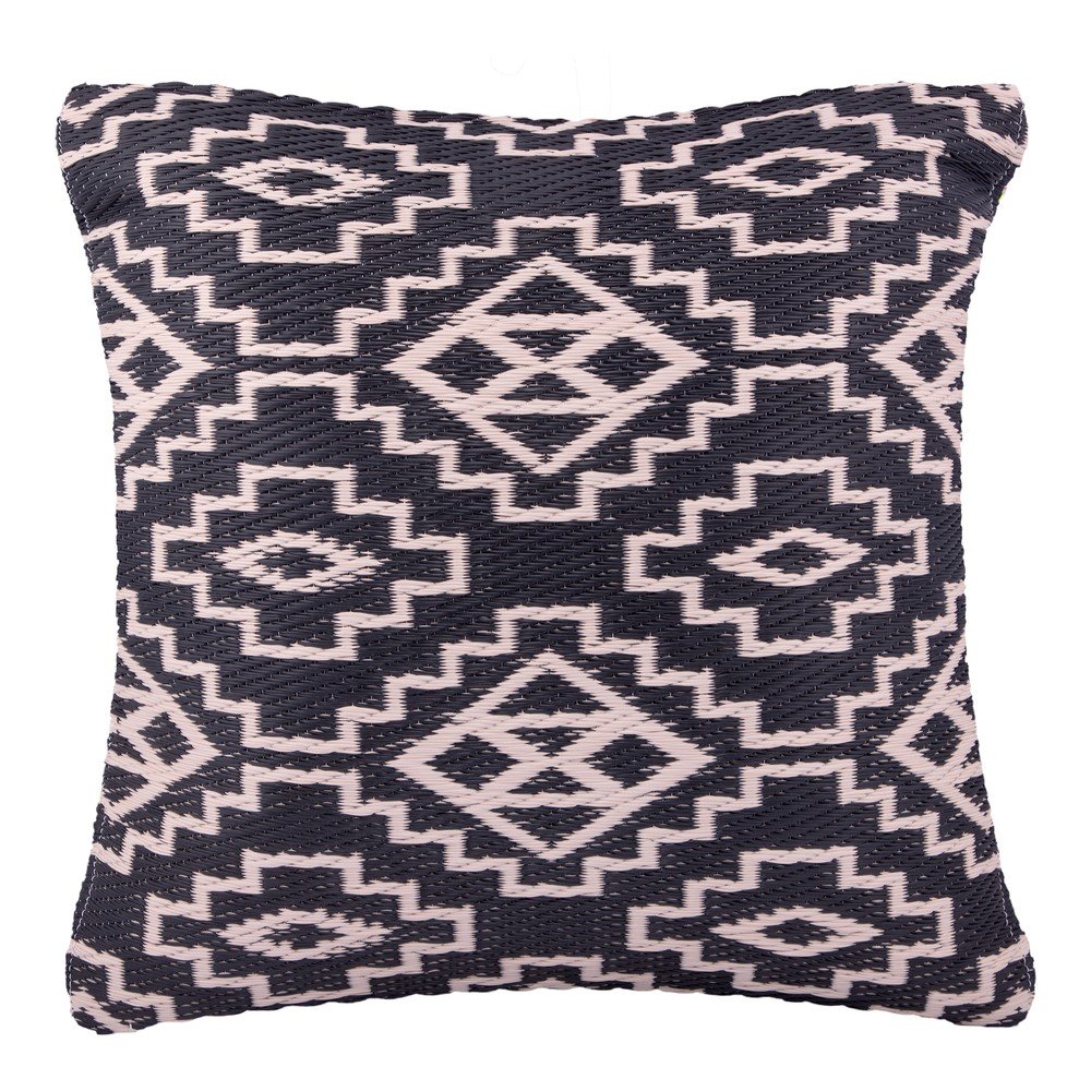 Černo-bílý venkovní polštář Fab Hab Kilimanjaro Black, 42 x 42 cm v:1328808
