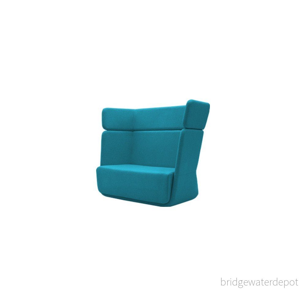 Tyrkysové křeslo Softline Basket Felt Melange Turquoise v:1194540