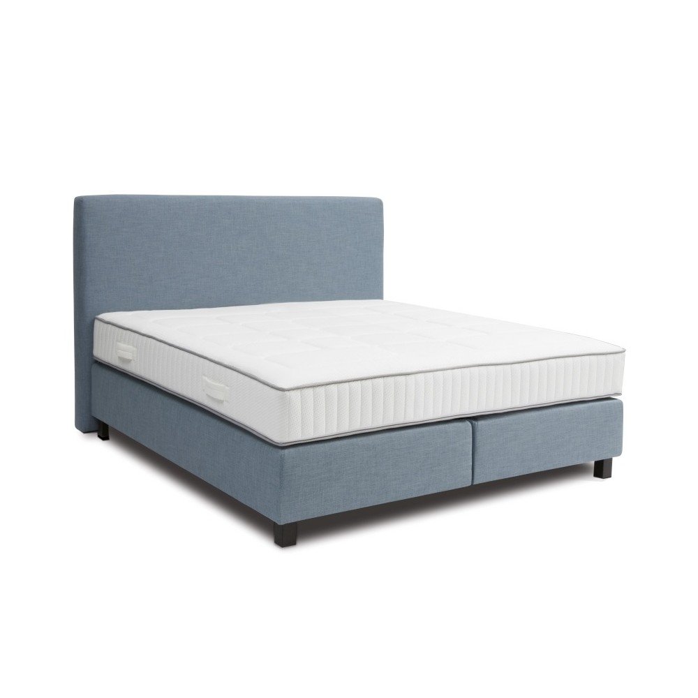 Světle modrá boxspring postel Revor Roma, 180 x 200 cm v:756056