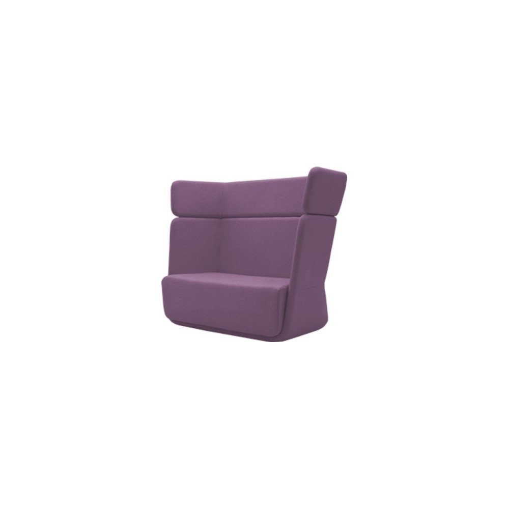Fialové křeslo Softline Basket Felt Melange Levander v:1194548