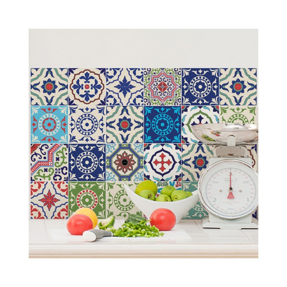 Sada 24 samolepek Ambiance Azulejos Bachata, 40 x 60 cm v:984184