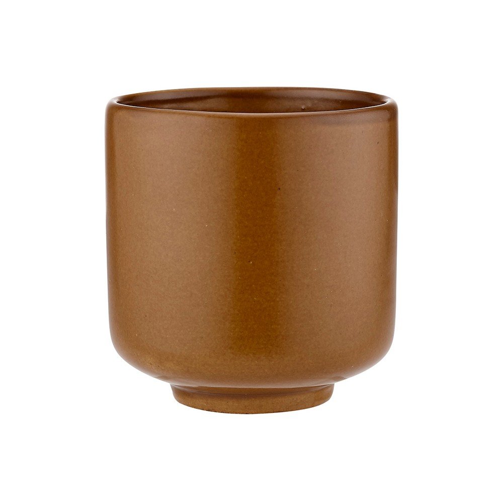 Hnědý hrnek z kameniny 250 ml Cafe Kora v:1461534
