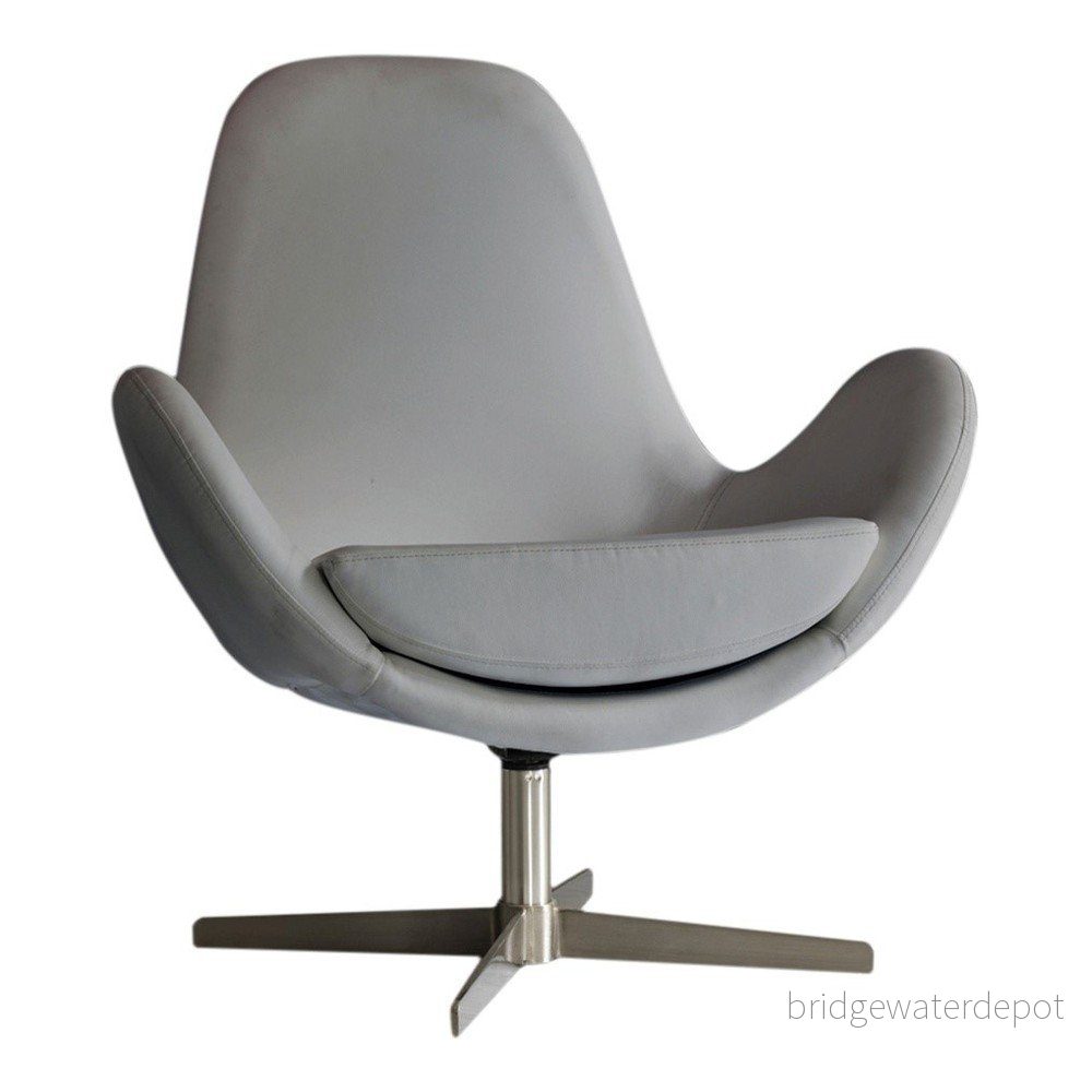 Světle šedé křeslo Design Twist Atene v:1011838