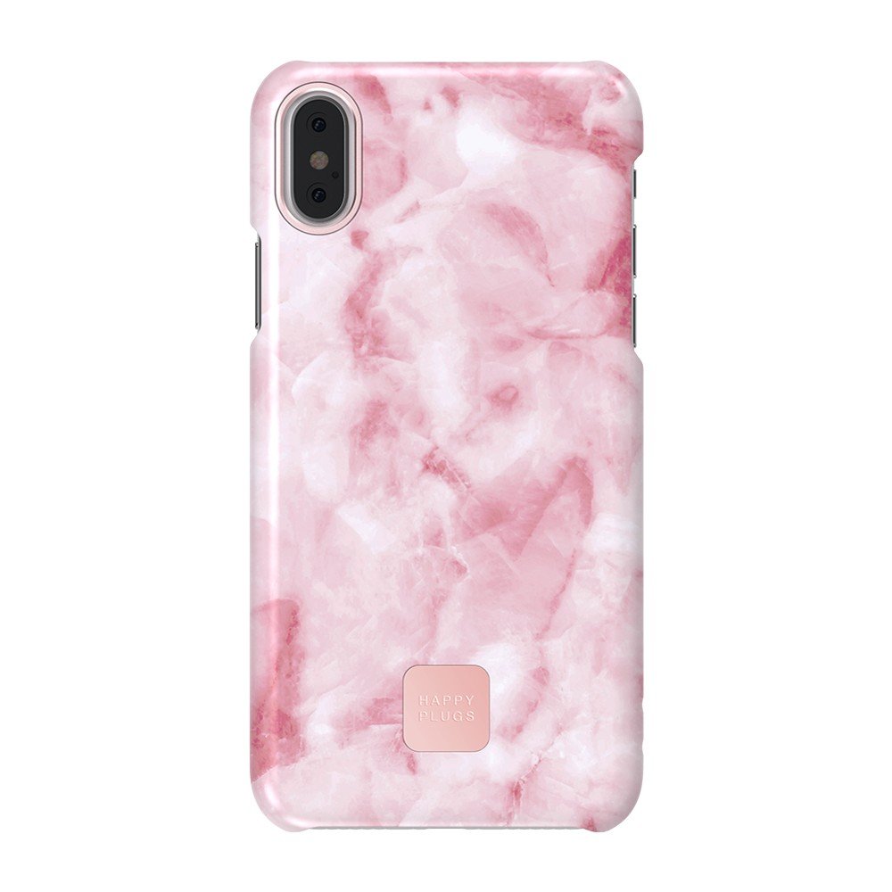 Růžovo-bílý kryt na telefon pro iPhone X a XS Happy Plugs Slim v:1198698