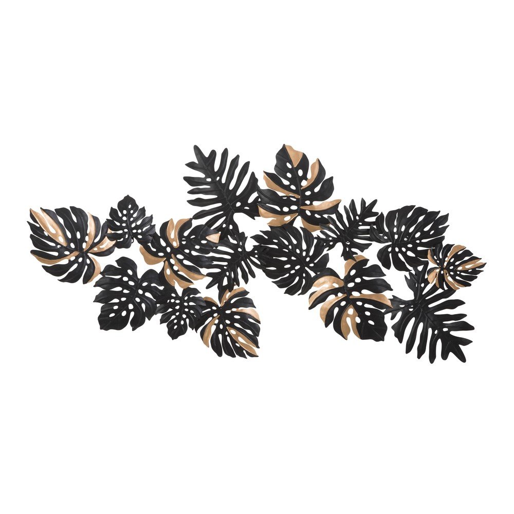 Černá nástěnná dekorace Mauro Ferretti Dark Leaf, 133 x 63 cm v:1436511