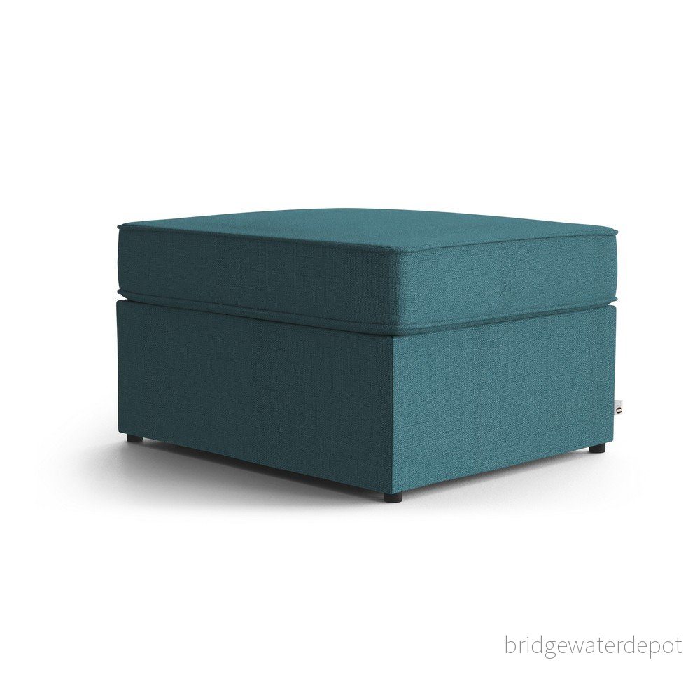 Tyrkysová polstrovaná rozkládací lavice My Pop Design Brady, 80 cm v:1392661