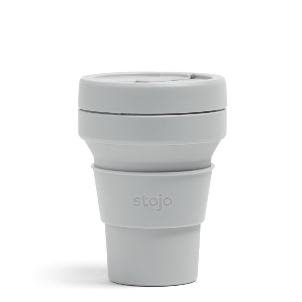 Šedý skládací cestovní hrnek Stojo Pocket Cup Cashmere, 355 ml v:1341293