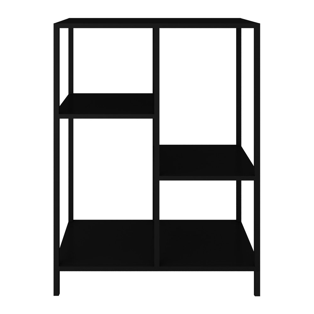 Černý kovový regál Canett Lite, výška 81 cm v:1352279