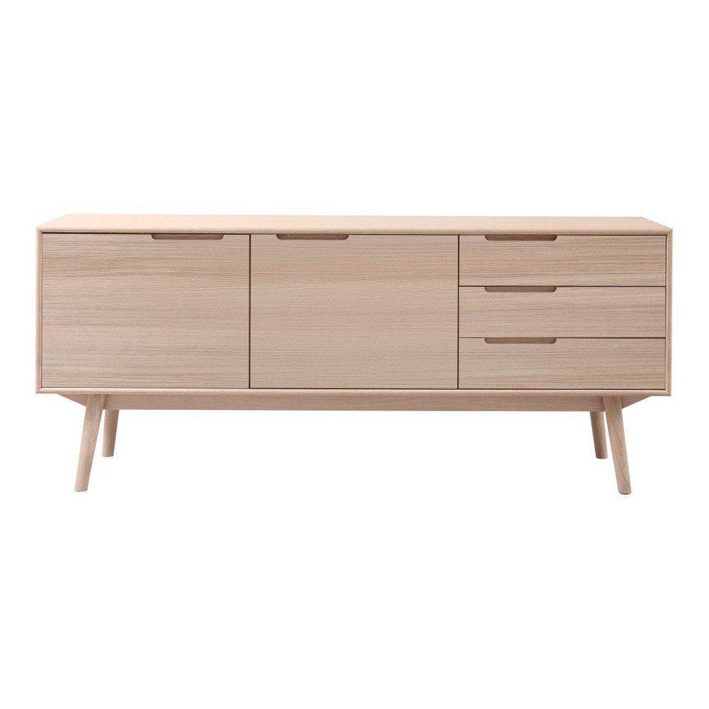 Hnědá 2dvéřová komoda WOOD AND VISION Curve, šířka 176 cm v:1241784