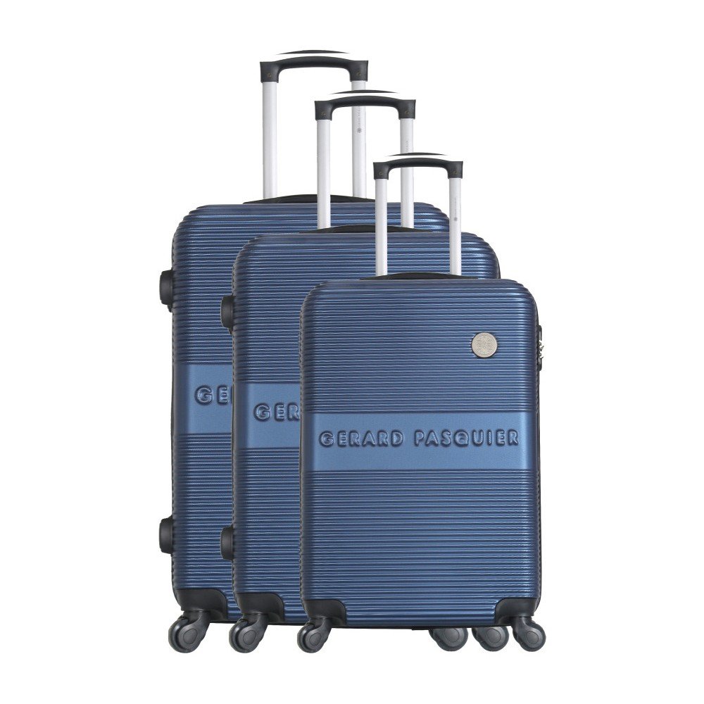 Sada 3 modrých cestovních kufrů na kolečkách GERARD PASQUIER Classa Valises v:1267968