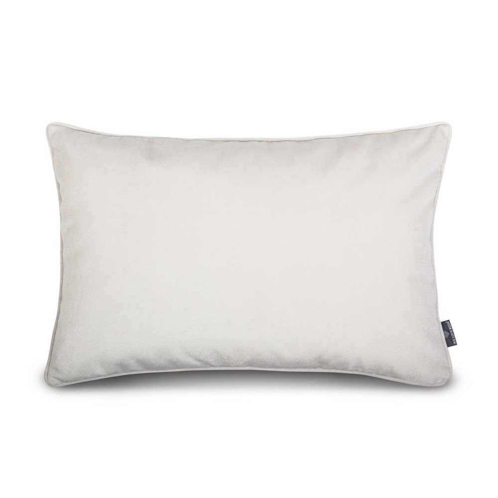 Bílý povlak na polštář se sametovým povrchem WeLoveBeds Sea Foam, 40 x 60 cm v:1372323