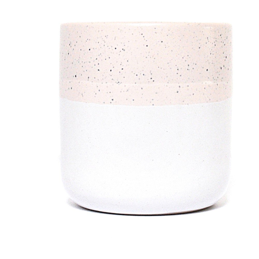 Růžovo-bílý kameninový hrnek ÅOOMI Dust, 400 ml v:1393697