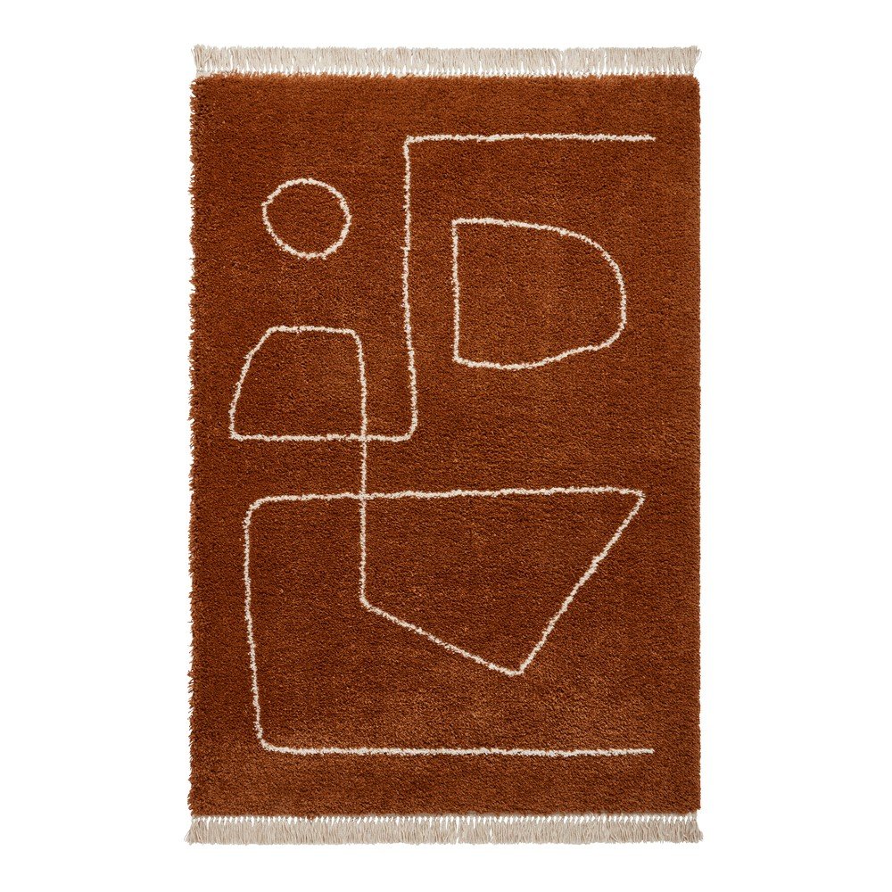 Terakotově červený koberec Think Rugs Boho, 120 x 170 cm v:1413889