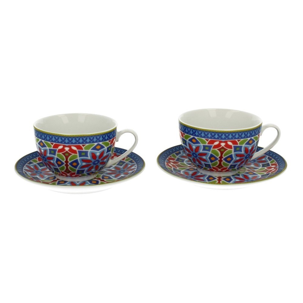 Sada 2 porcelánových šálků s podšálkem Duo Gift Agadir, 220 ml v:1004408 Sada 2 porcelánových šálků s podšálkem Duo Gift Agadir, 220 ml v:1004408