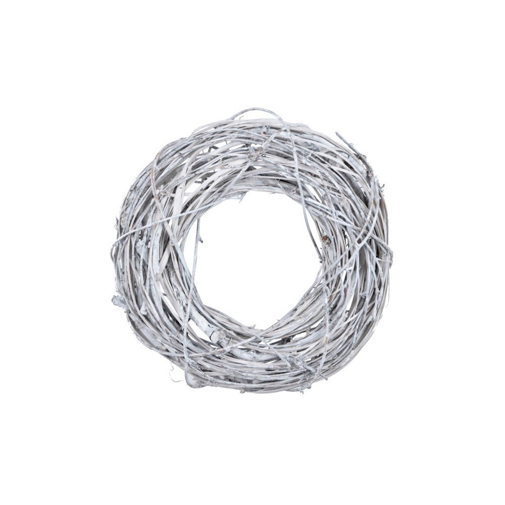 Bílý dekorativní věnec z proutí a sušené trávy Ego Dekor, ⌀ 26 cm v:1212948