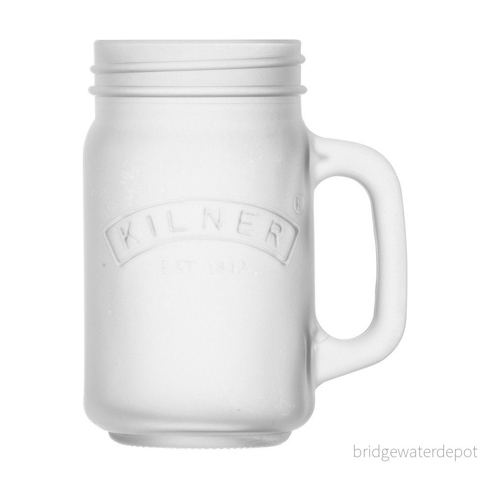 Mléčně bílý džbánek Mason jar Kilner, 0,4 l v:1057062