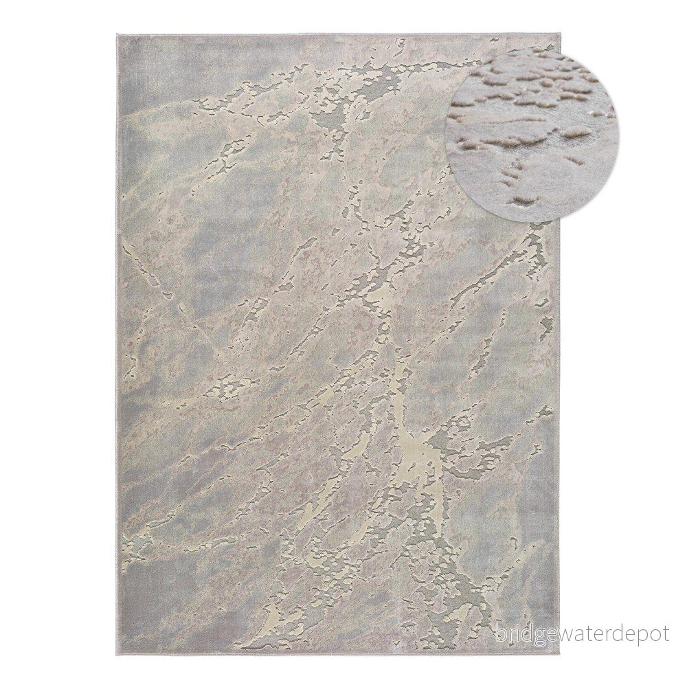 Šedo-béžový koberec z viskózy Universal Margot Marble, 160 x 230 cm v:1348799