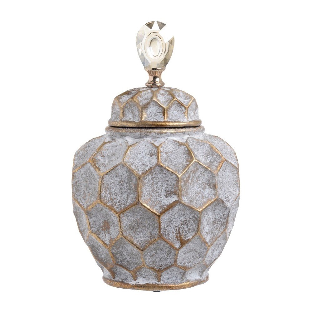 Keramická dóza InArt Diamond, výška 35,5 cm v:891054