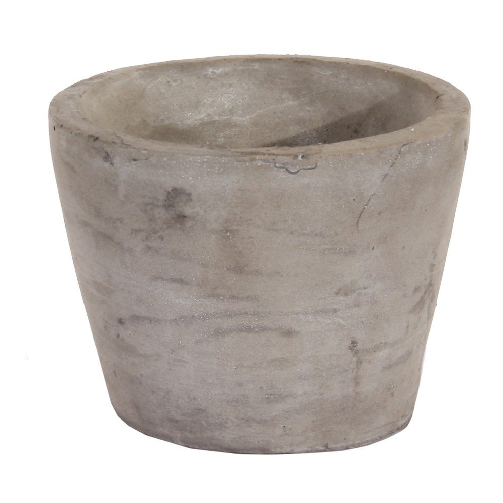 Šedý květináč SHISHI Zola, výška 8,5 cm v:817008