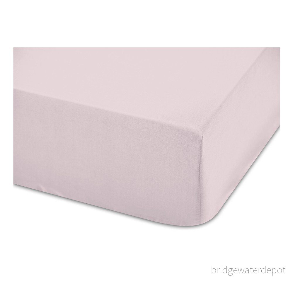 Růžové bavlněné elastické prostěradlo Boheme Basic, šířka 160 cm v:974950